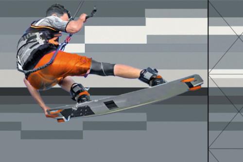 Kitesurfer windscherm