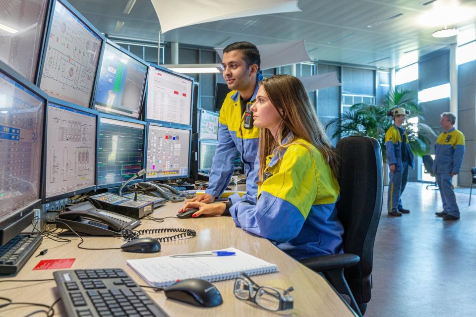 Leerlingen procestechniek bij het ECC